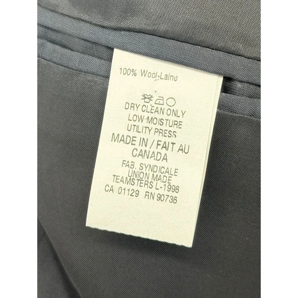 Lauren Ralph Lauren Mens 42S Pinstripe Blazer Gray 100% Wool Suit Jacket Canada